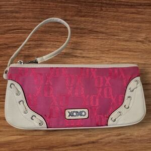 Vintage Y2K XOXO‎ Pink Wristlet Bag Logo Preppy Coquette Mall Goth Retro Kawaii